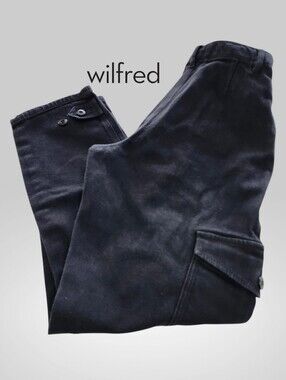 WILFRED Black Casual Cargo Pants - 6